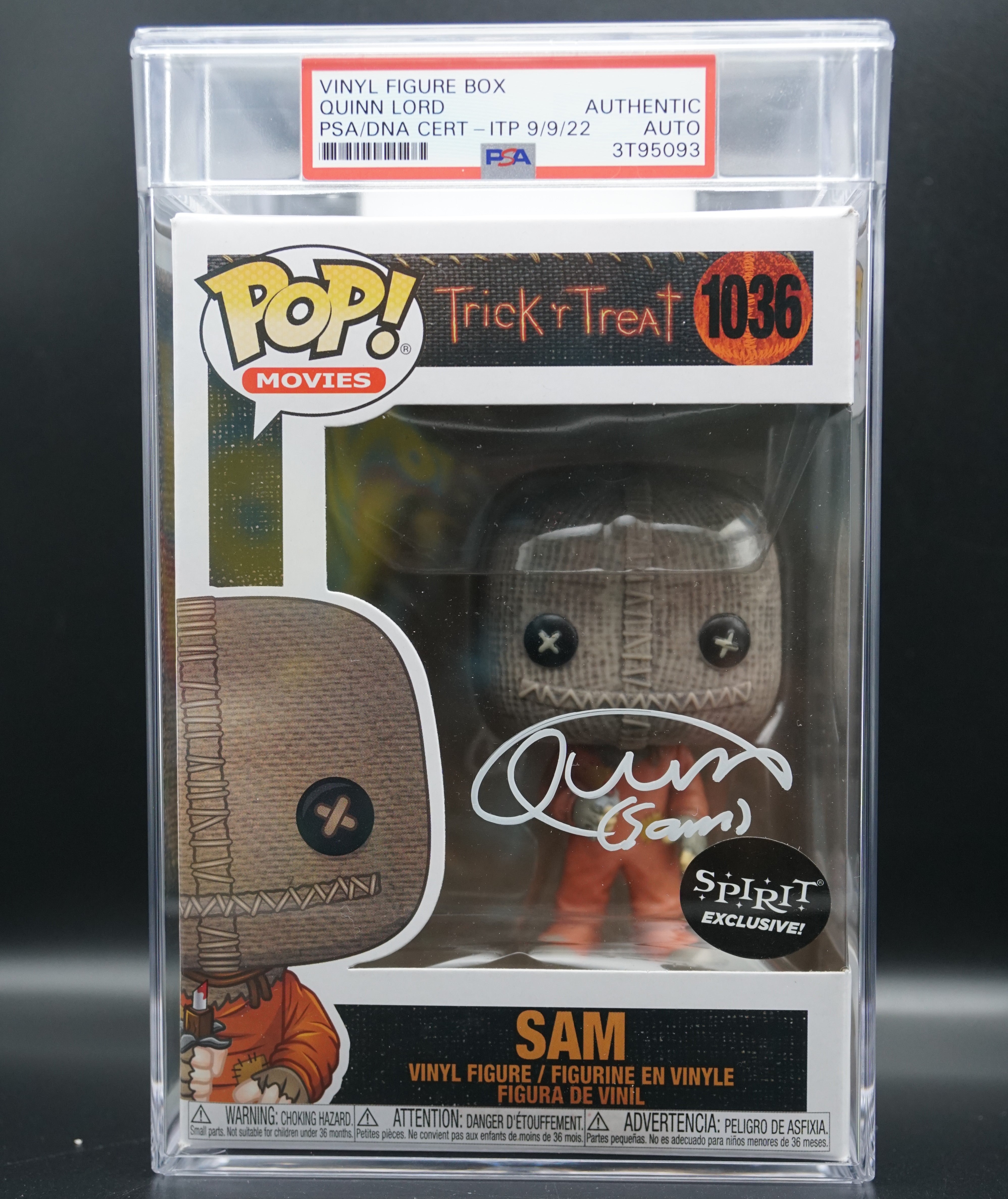 PSA Encapsulated Pop #1036 Spirit Exclusive - Signed by Quinn Lord