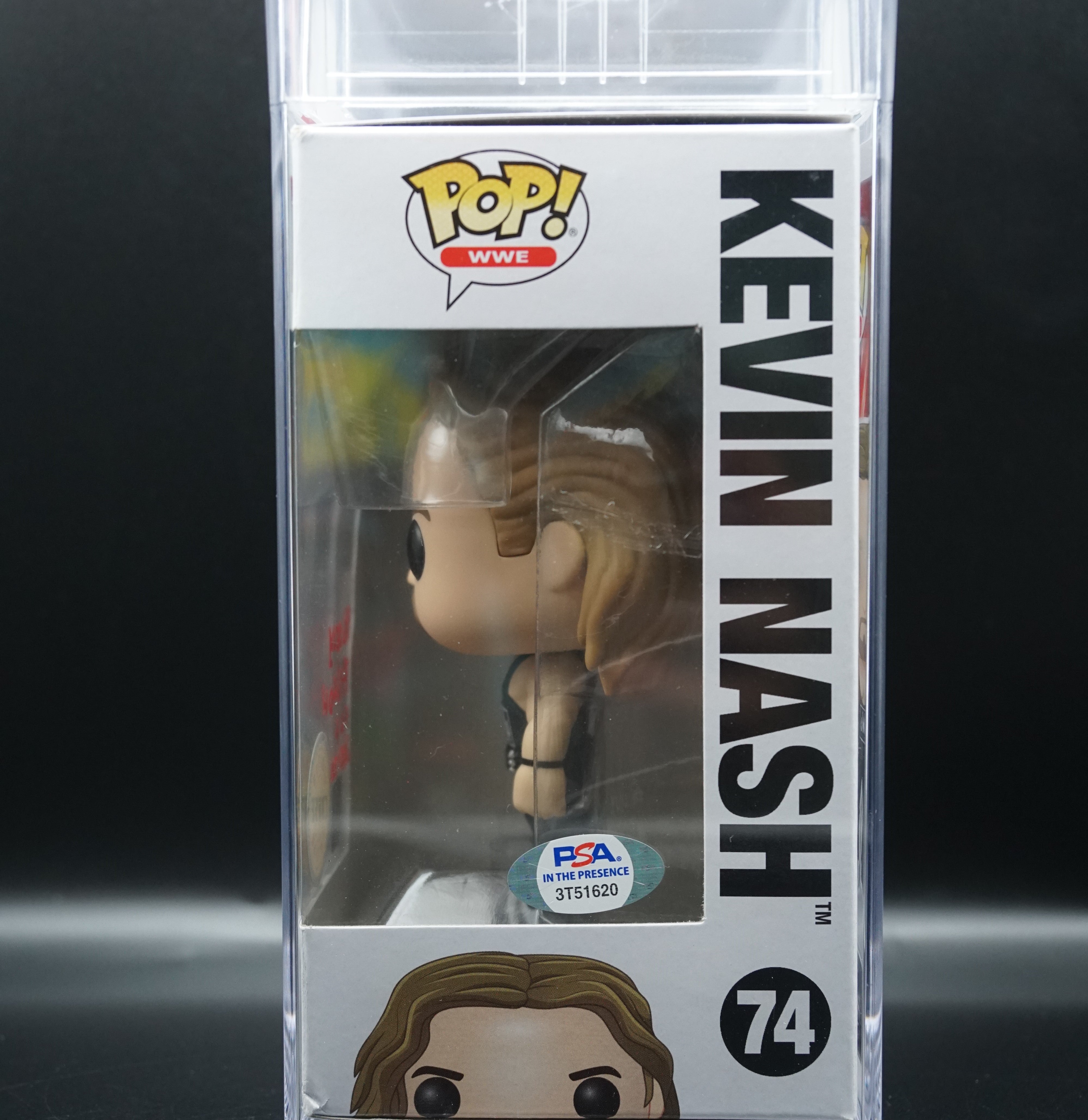 Encapsulated WWE Kevin Nash Pop#74 Limited Chase Edition with inscriptions "2 sweet, Big sexy , H.O.F. 2015-20" - Signed by Kevin Nash