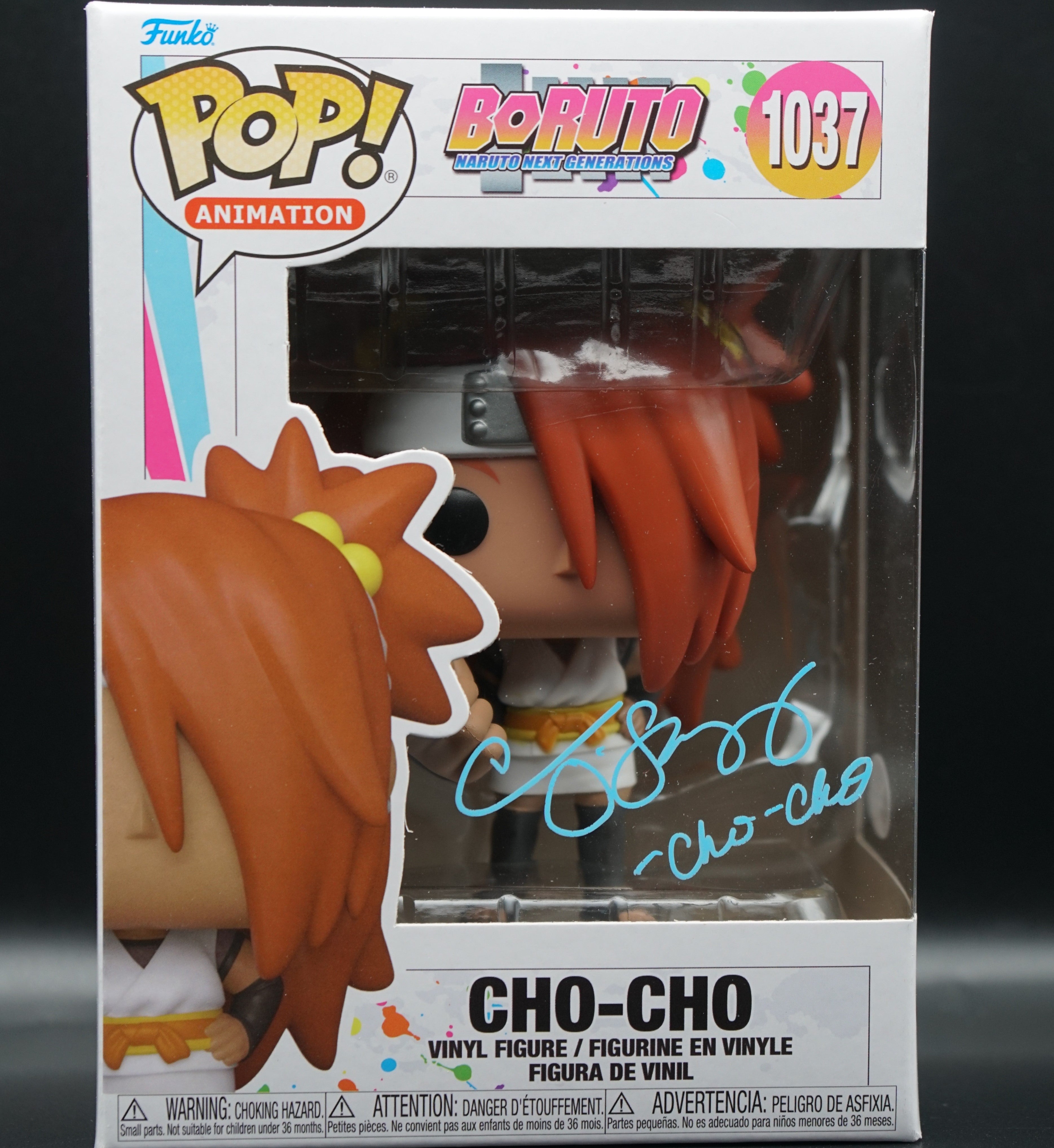 Boruto Naruto Next Generations Cho-Cho Funko Pop #1037 PSA COA - Signed By Colleen O'Shaughnessey