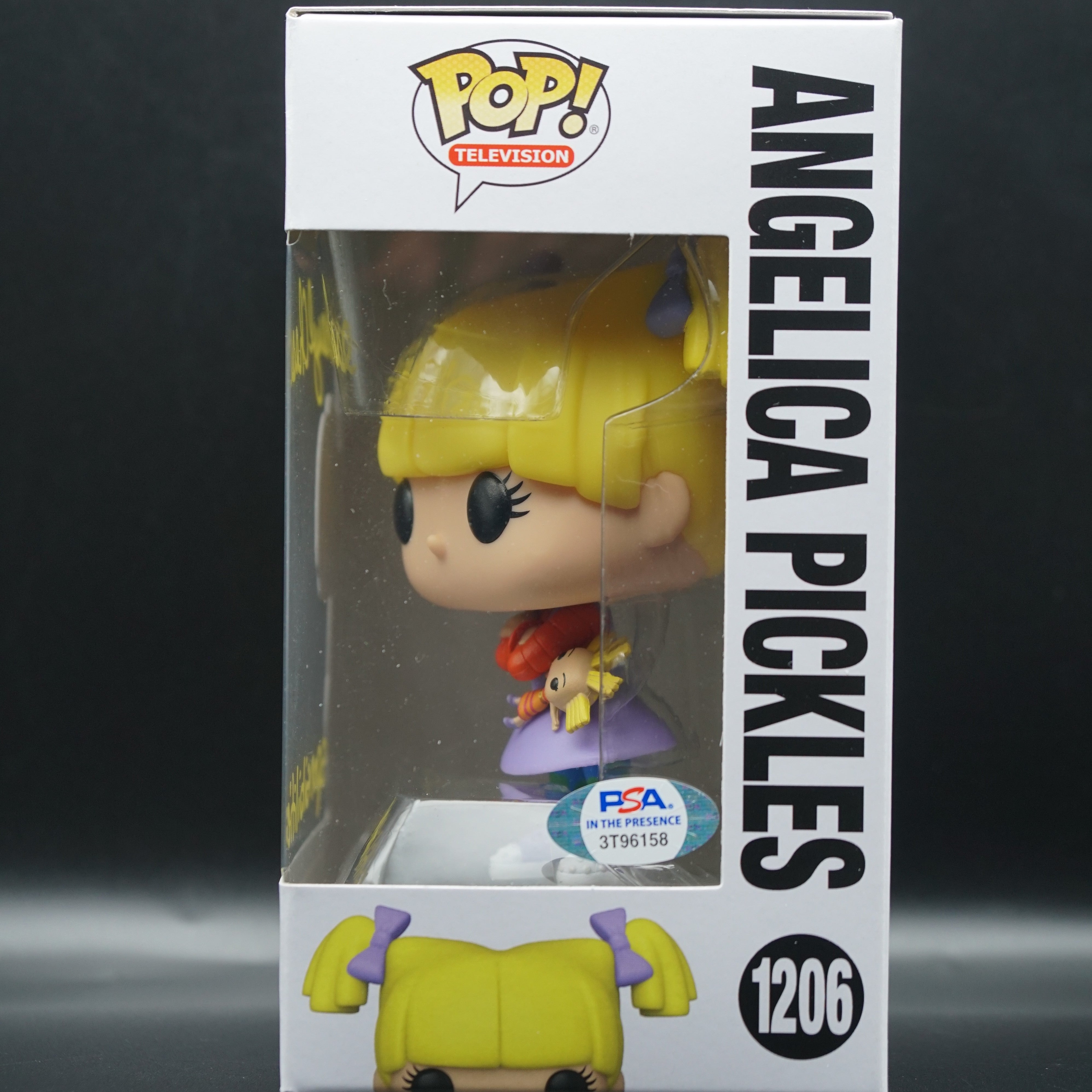 Rugrats Funko Pop #1206 Angelica Pickles from Nickelodeon Cartoon PSA COA with inscription "You Dumb Babies" - Signed by Cheryl Chase