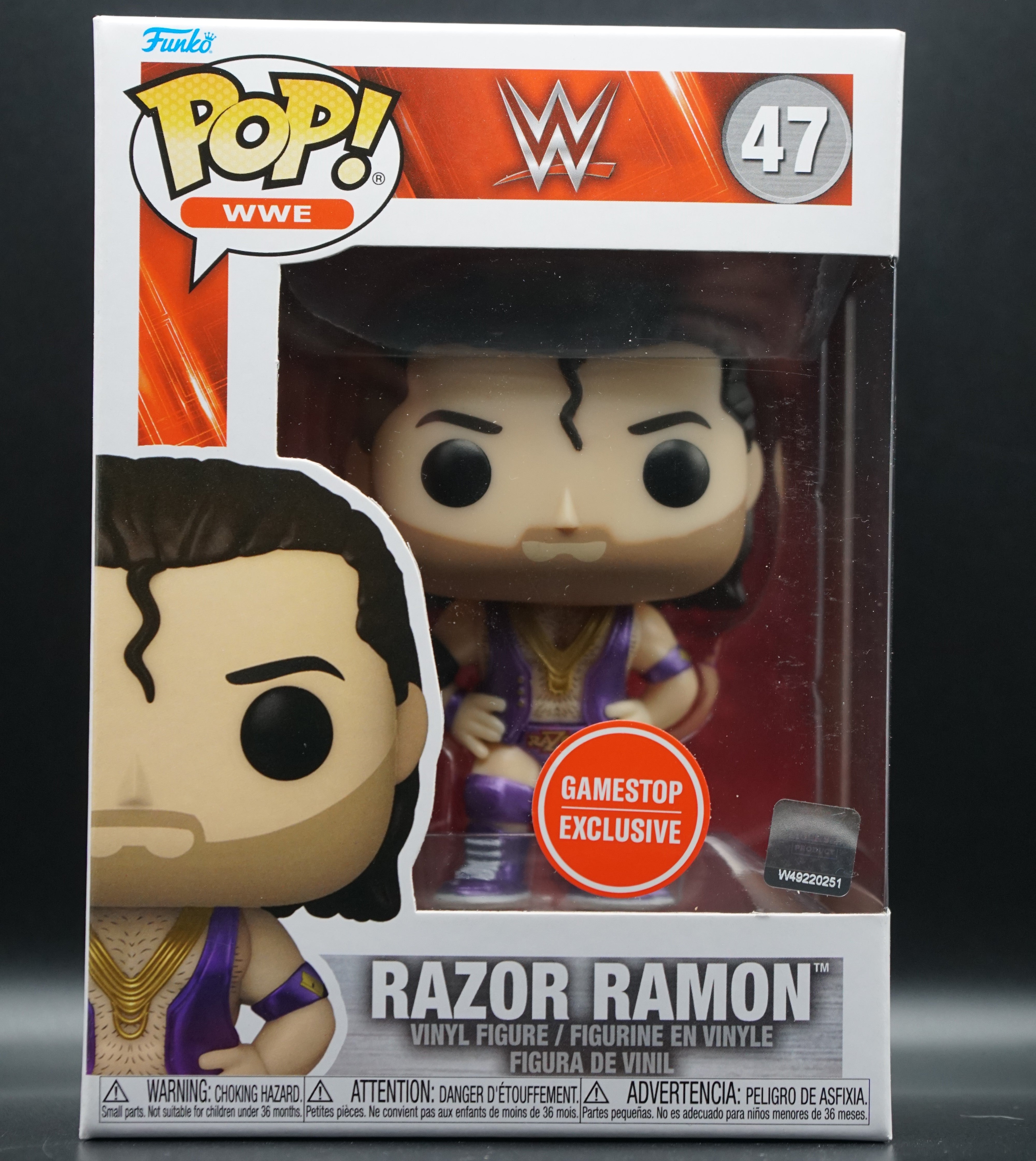 WWE Razor Ramon Funko Pop #47 Gamestop Exclusive