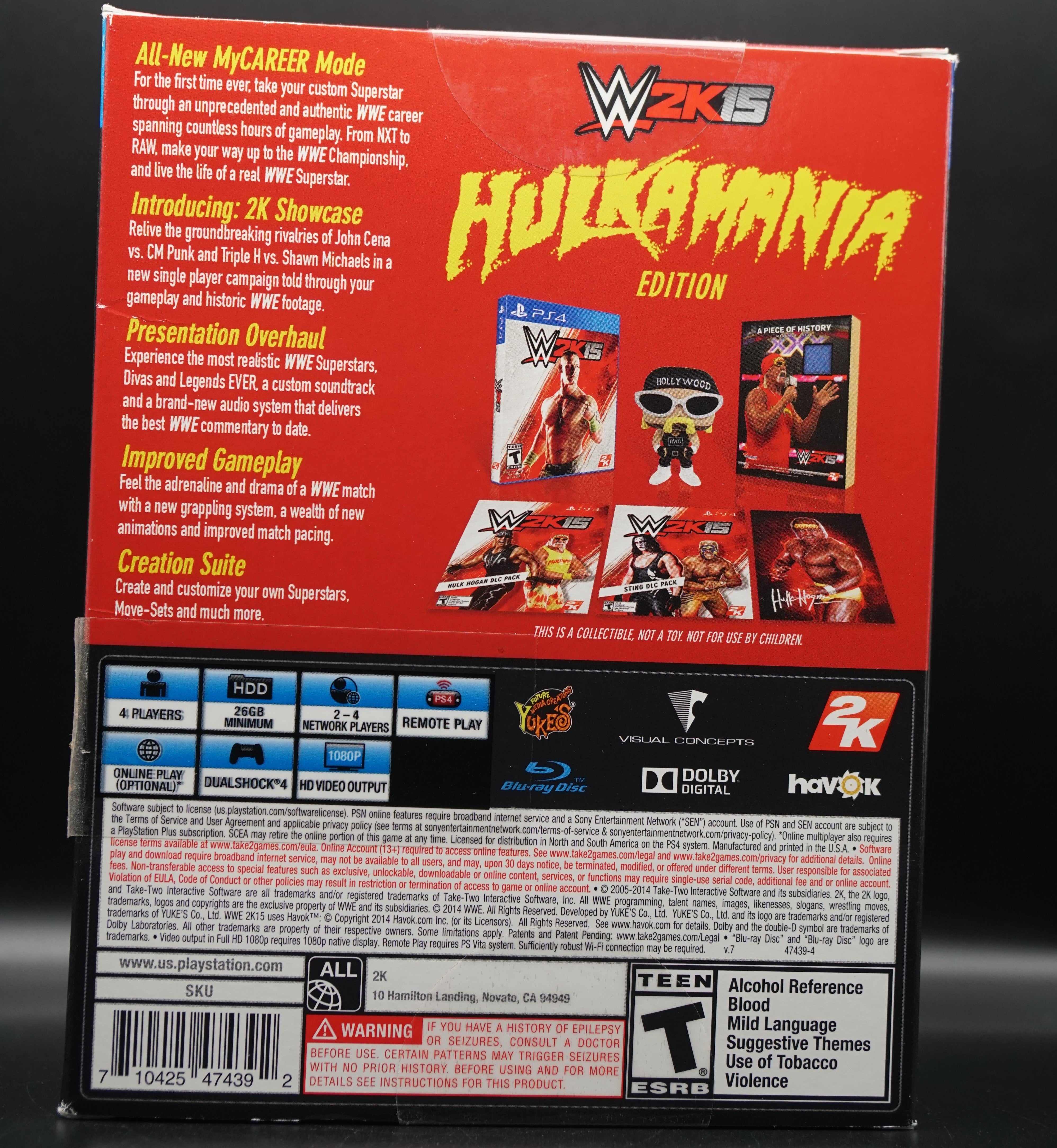 WWE 2K5 HULKAMANIA Edition Sony Playstation 4 PSA COA - Signed by Hollywood Hulk Hogan
