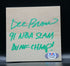 Dee Brown Autographed Floor Piece with Inscription "91 Slam Dunk Champ!" in Green Paint Pen - Boston Celtics
