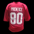 Alabama Kobe Prentice WR #80 - Signed in black sharpie with Beckett COA crimson home jersey