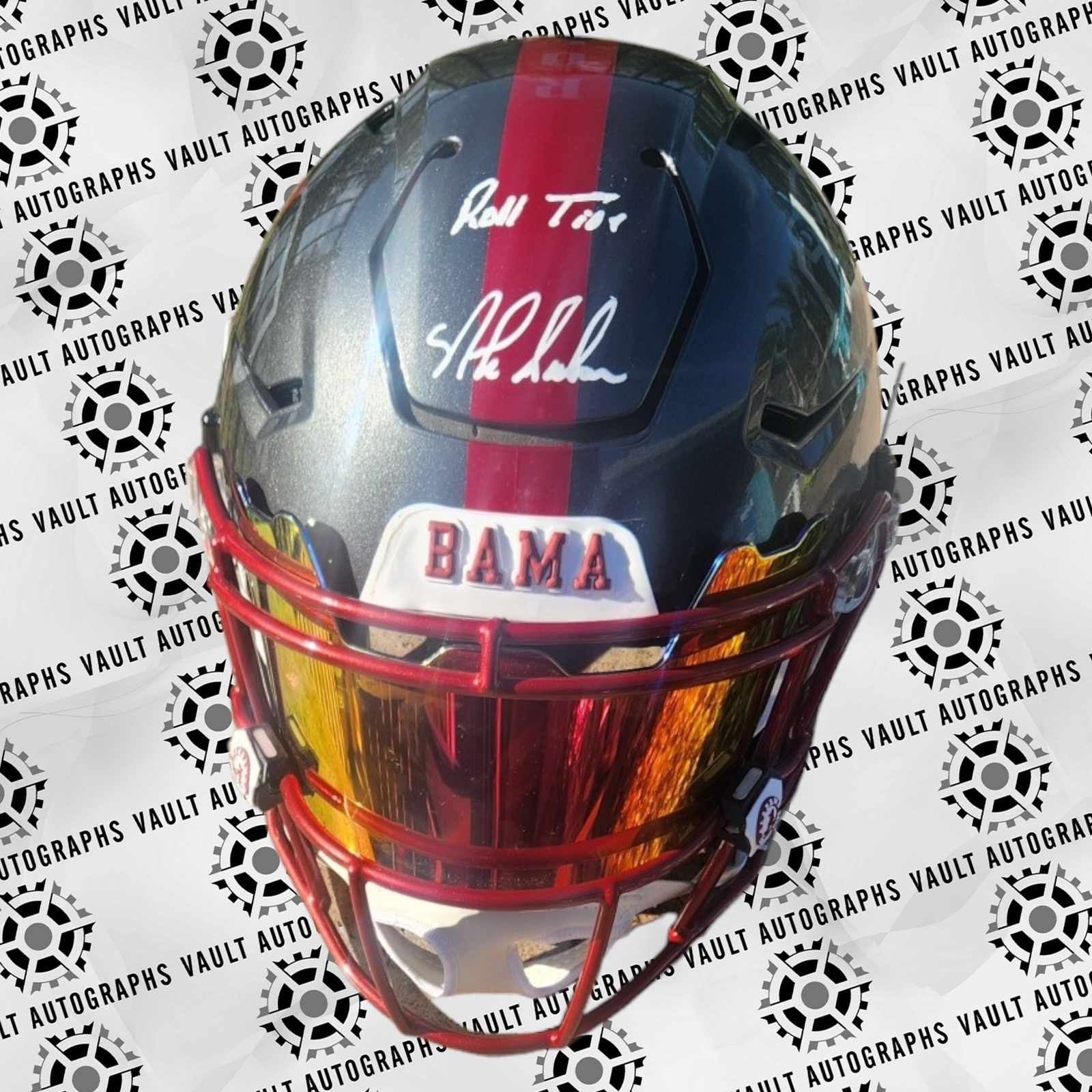 Nick Saban Signed Custom Painted Speed Flex Helmet with 3D Bumpers & Face Sheild  Beckett Witnessed COA