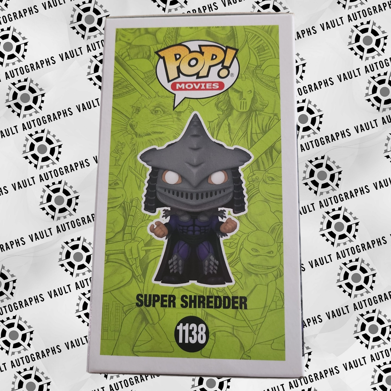 Super Shredder Funko Pop#1138 Signed by Kevin Nash with Inscription JSA COA