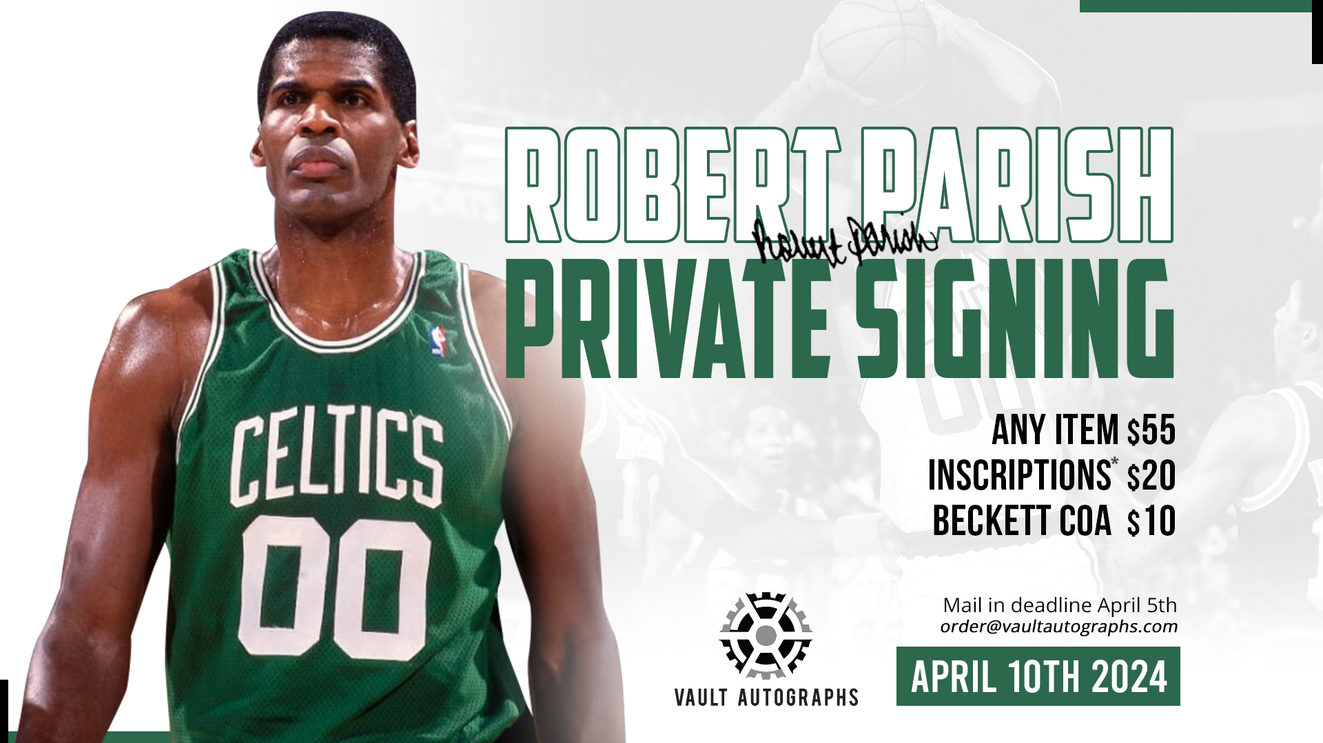 Robert parish private signing