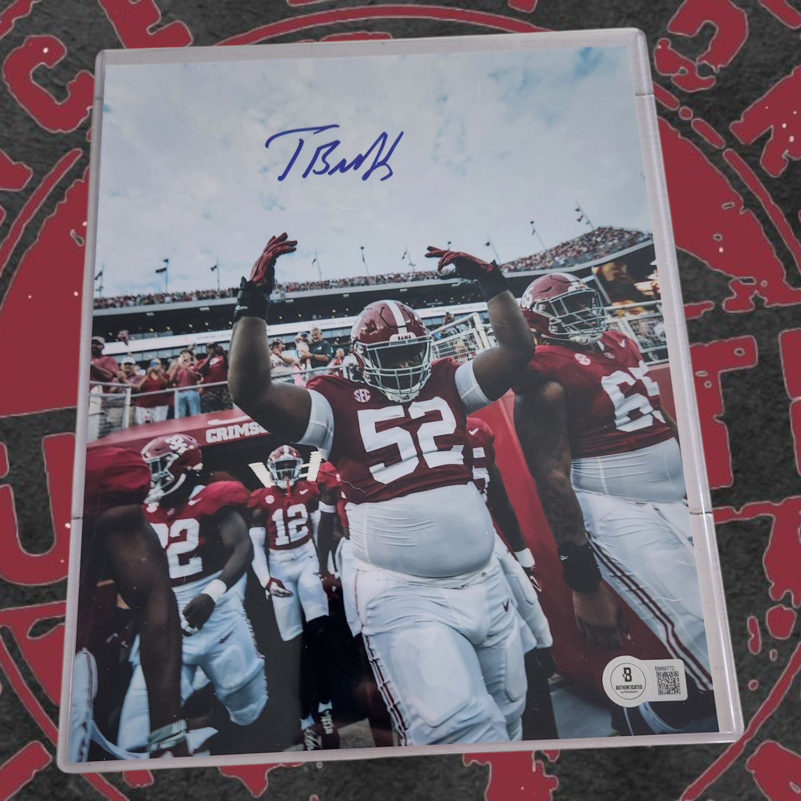 Tyler Booker signed 8x10 Beckett COA