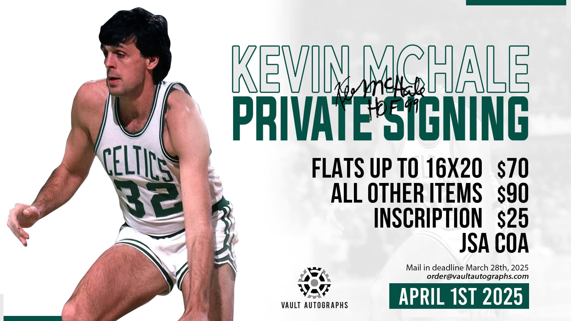 Kevin McHale private signing