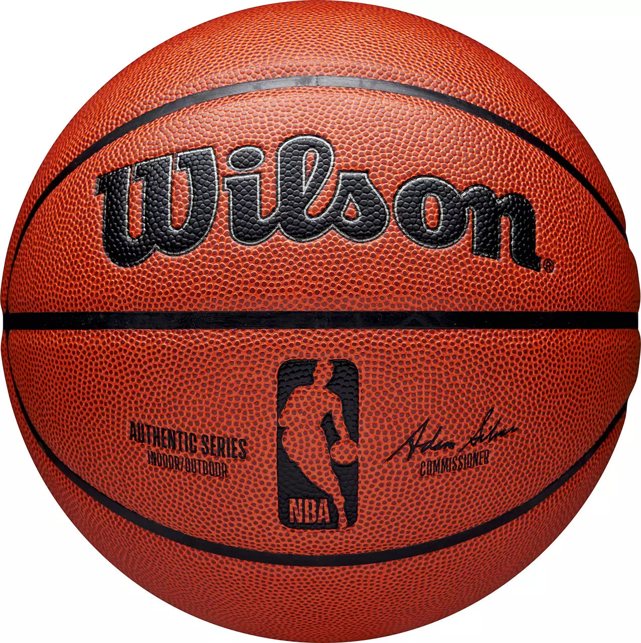 Wilson NBA Authentic Indoor/Outdoor Basketball signed by larry Bird